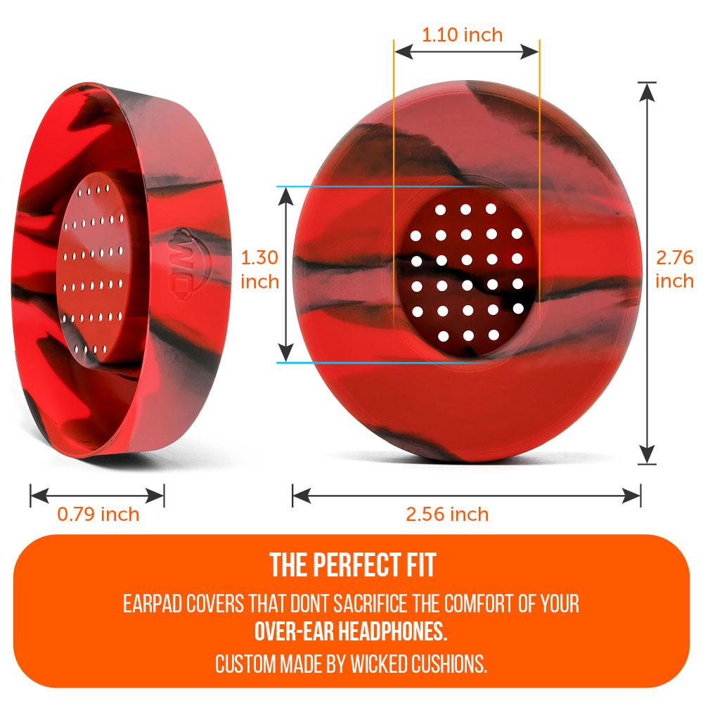 WC Solo SweatZ Protective Headphone Earpad Cover | Lava