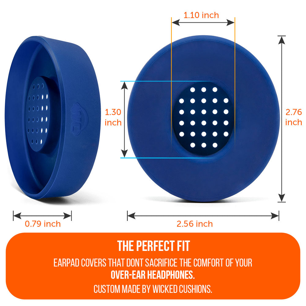 WC Solo SweatZ Protective Headphone Earpad Cover | Navy Blue