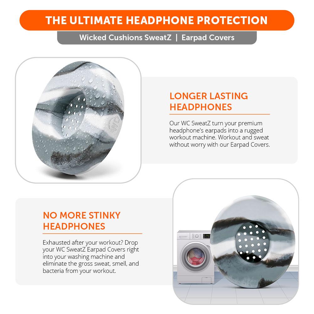 WC Solo SweatZ Protective Headphone Earpad Cover | Marble