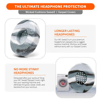 WC Solo SweatZ Protective Headphone Earpad Cover | Marble