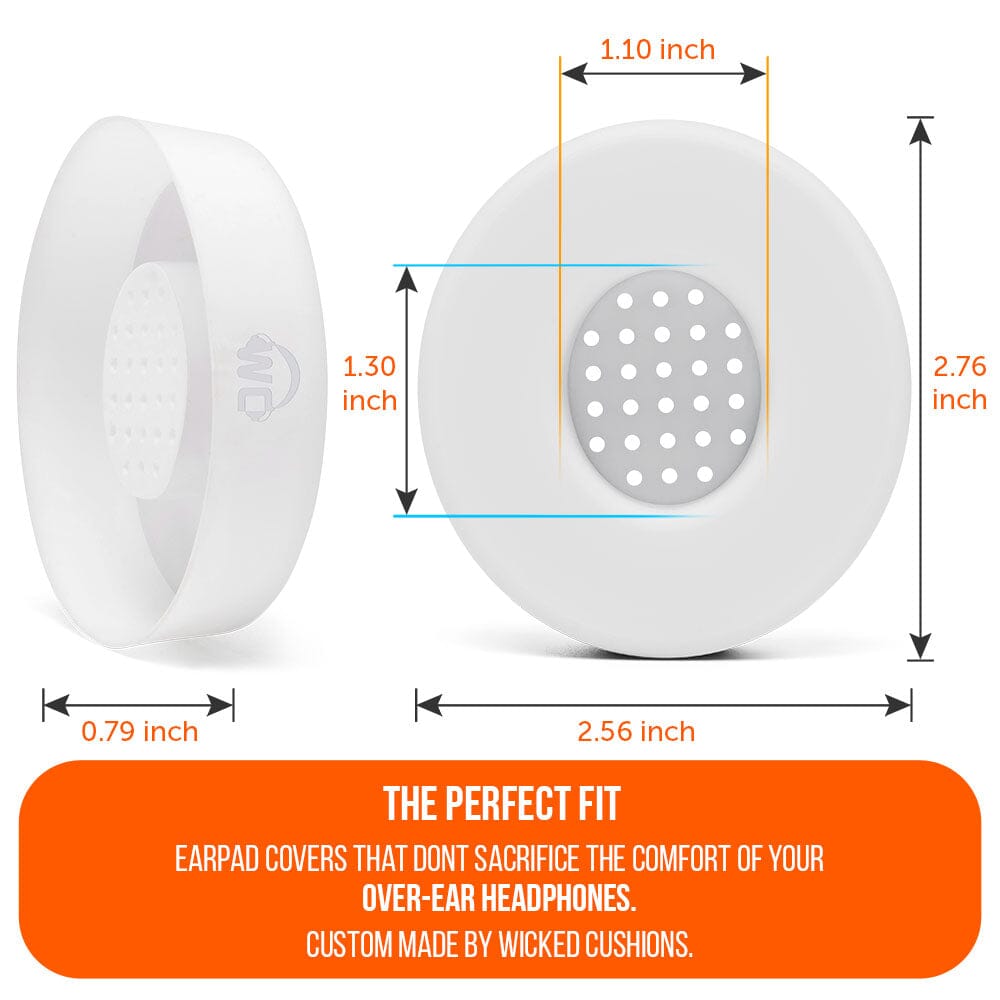WC Solo SweatZ Protective Headphone Earpad Cover | White