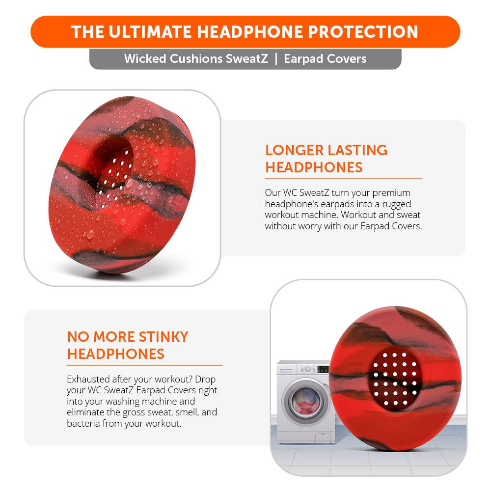 WC Solo SweatZ Protective Headphone Earpad Cover | Lava