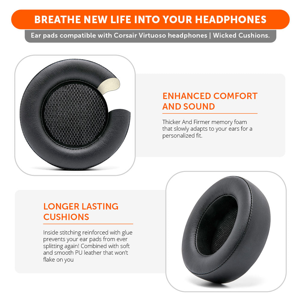 Corsair Virtuoso Leather | Black