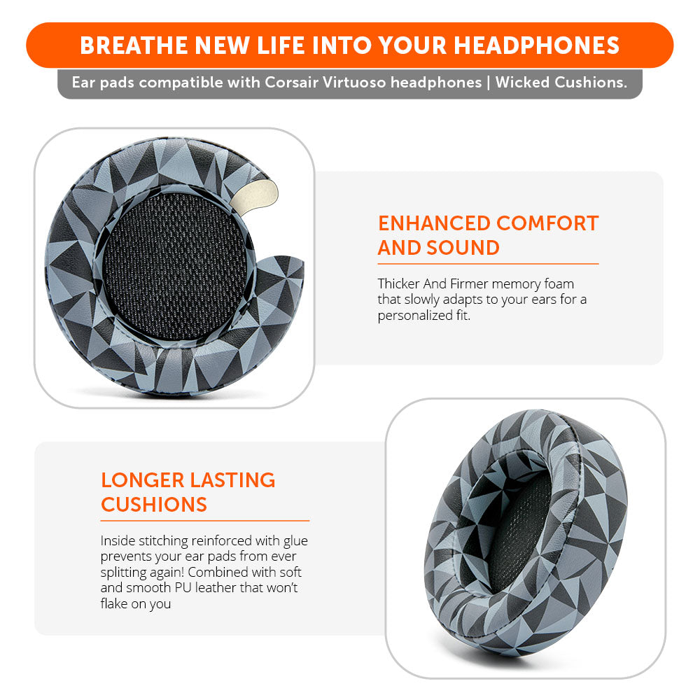 Corsair Virtuoso Leather | Geo Grey