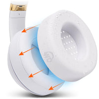 WC SweatZ Protective Headphone Earpad Cover | White