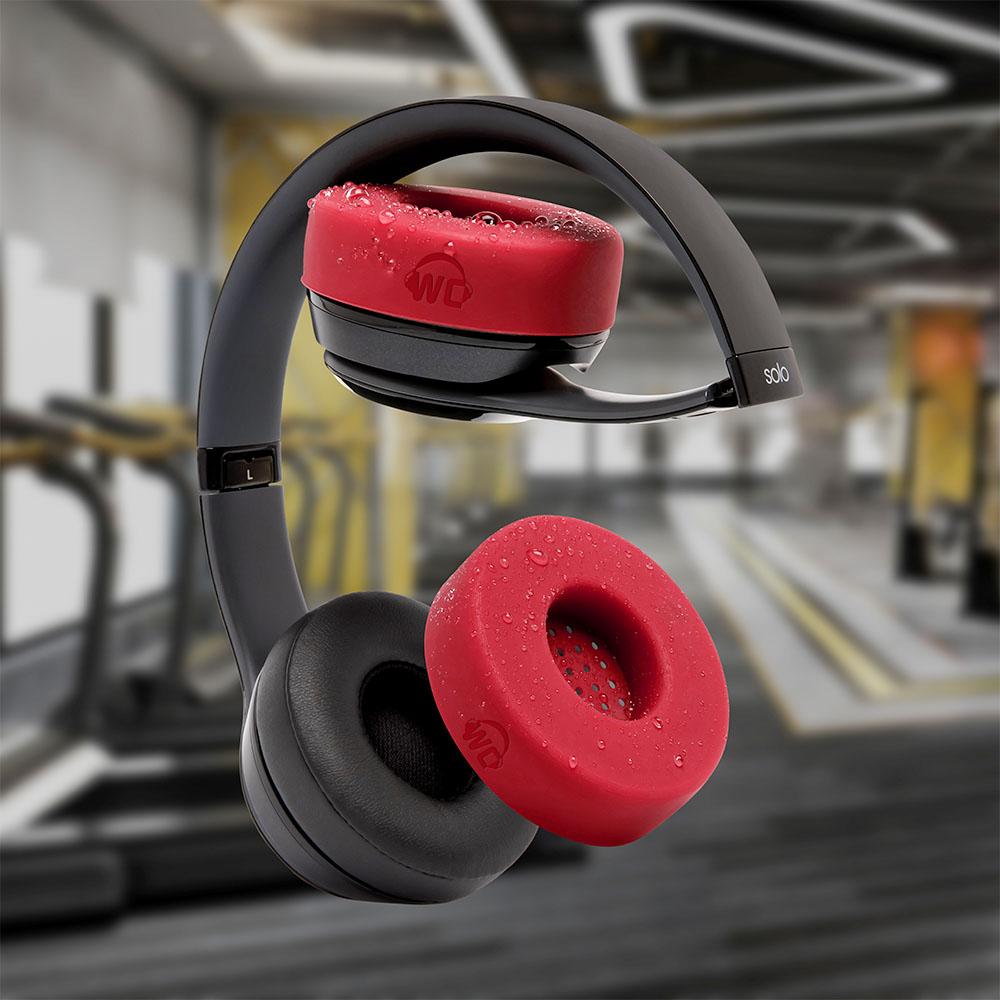 WC Solo SweatZ Protective Headphone Earpad Cover | Red