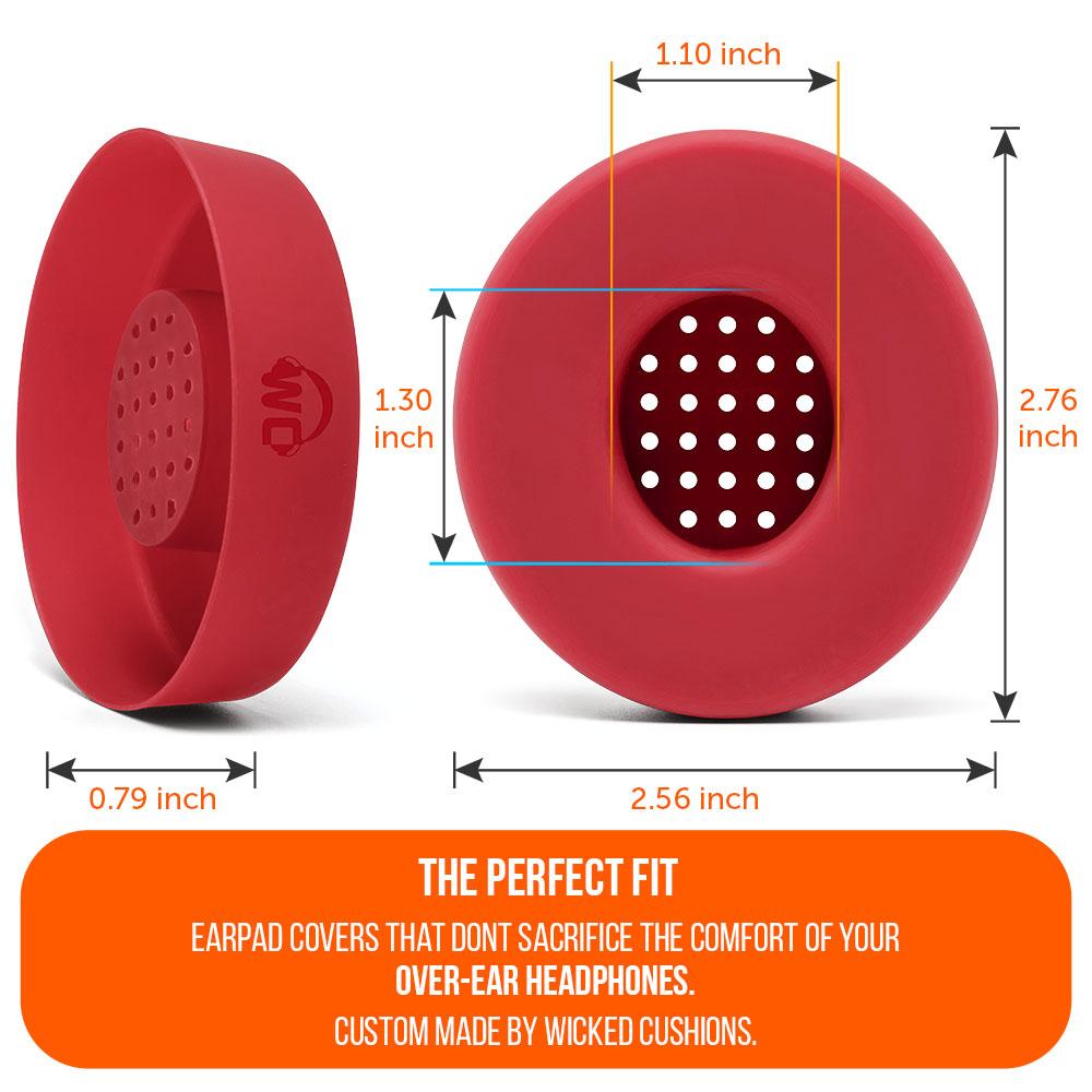 WC Solo SweatZ Protective Headphone Earpad Cover | Red